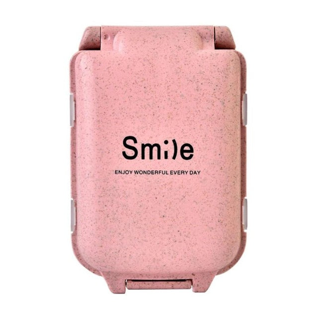 Tablettenbox für unterwegs - 8 Fächer, Trennwände, abwaschbar